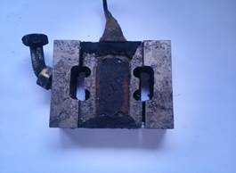 The load cell after the test